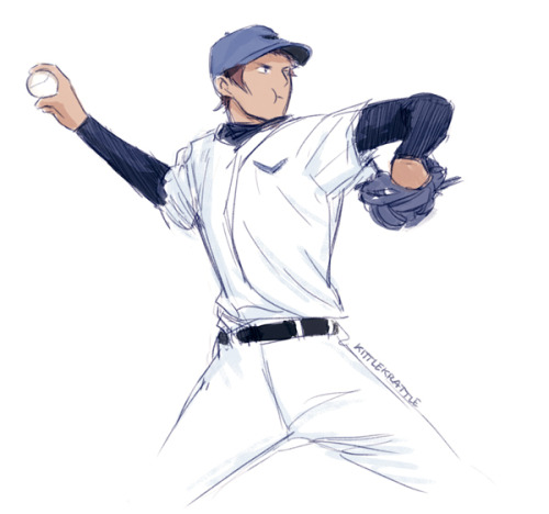 kittlekrattle: some voltron baseball AU doodles from twitter *:･ﾟ✧