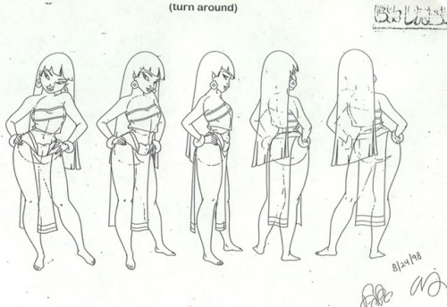 Production art and model sheets from the 2000 DreamWorks feature, The Road to El-Dorado. The charact