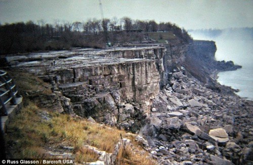 Les Chutes du Niagara sans eau par Russ Glasson, 1969. Vidéo