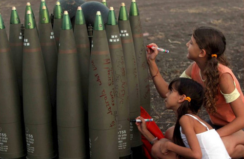 standwithpalestine:  When will Israel stop teaching their kids to hate? Here, they write messages on