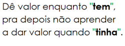 Aprendi que contigo nada é para sempre