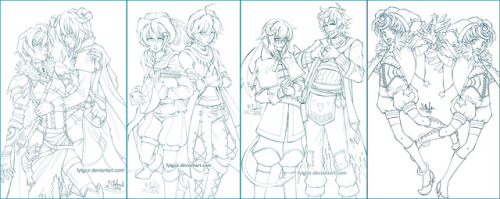 omglaila: Compilation post of all the images of my fan-art for Hatoful Boyfriend: Absolute Zero char