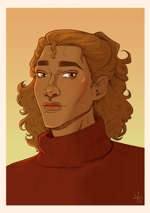s-ewell: Detective Theo Florez with longer hair for no reason other than I wanted to do it