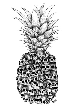 1000drawings:   Tropical Death  by Robin Clarijs  