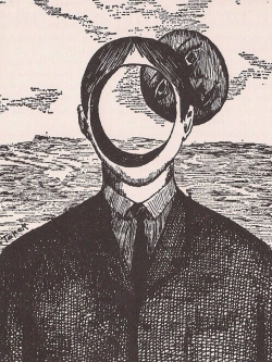 coldwaveangst:  Illustration by Roland Topor, I don’t know the name of the piece