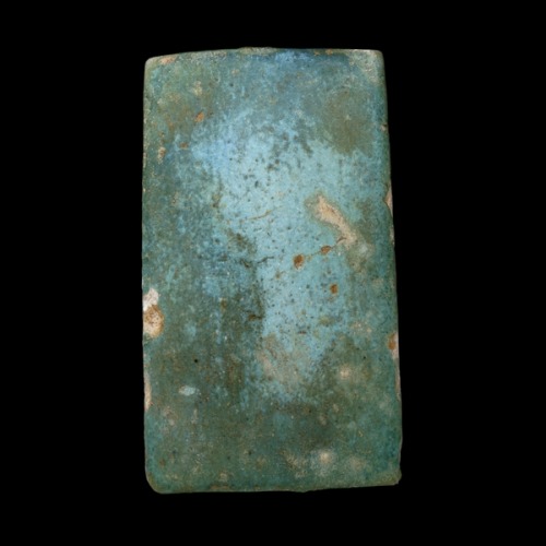 Faience tile from the Step Pyramid of Djoser Saqqara, Egypt 3rd Dynasty, around 2650 BC The first Eg