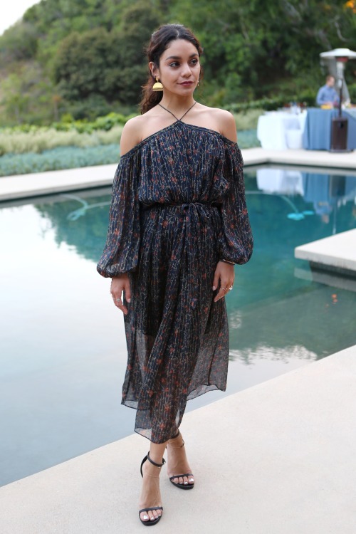 vanessahudgensfashionstyle:Vanessa Hudgens @ Yoox x Studio 189 party in Los Angeles, May 11