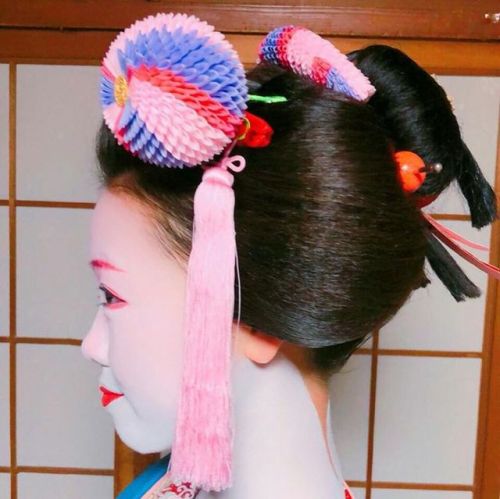 geisha-kai:  Setsubun 2018: maiko Kikuyae porn pictures