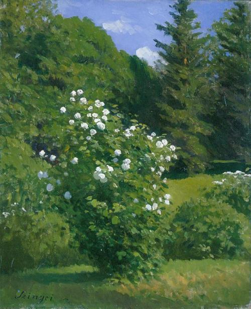 thunderstruck9:Pál Szinyei Merse (Hungarian, 1845-1920), Guelder-Rose, 1911. Oil on canvas, 6