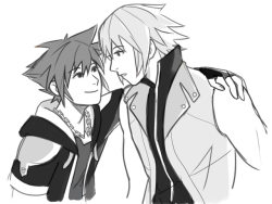 kinglets:  soriku #6 (kiss on the lips) for