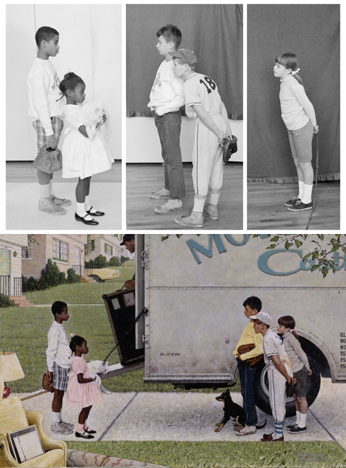 benrankel:  blueskyspeculation:  oftpffft:  slowlyeden:  Norman Rockwell reference