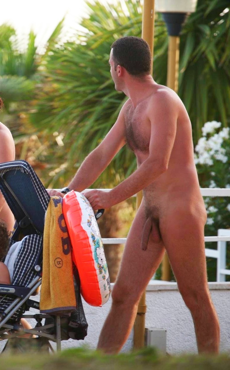 notashamedtobemen:  On his family vacation, he brought a towel and his special fishing