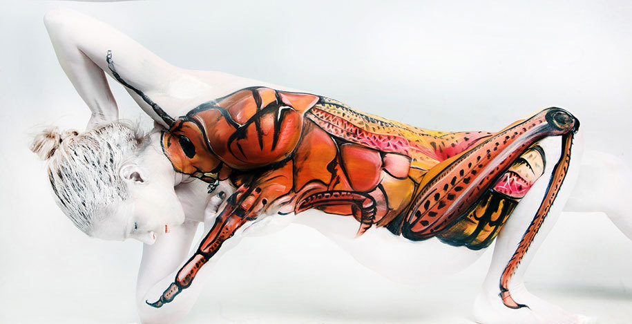 asylum-art-2:  Unbelievable Body Art By Gesine Marwedel Turns People Into Animals