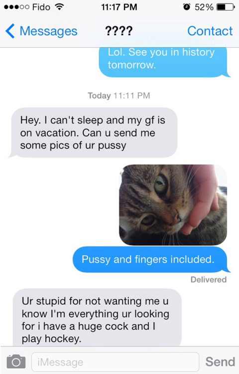 tinypusa:  l20music:  fucknodoms:  I HAVE A HUGE COCK AND I PLAY HOCKEY LMAO FOREVER   White boys be like….  use this line on your gf: pussy and fingers included 