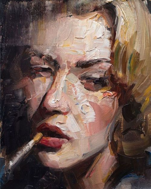 Matt Talbert (American, based Tustin, CA, USA) - Texture Study  Paintings: Oil