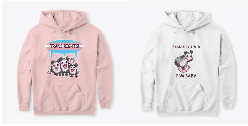 i made a teespring store! you can buy mugs, stickers, shirts and hoodies of opossums! please check i