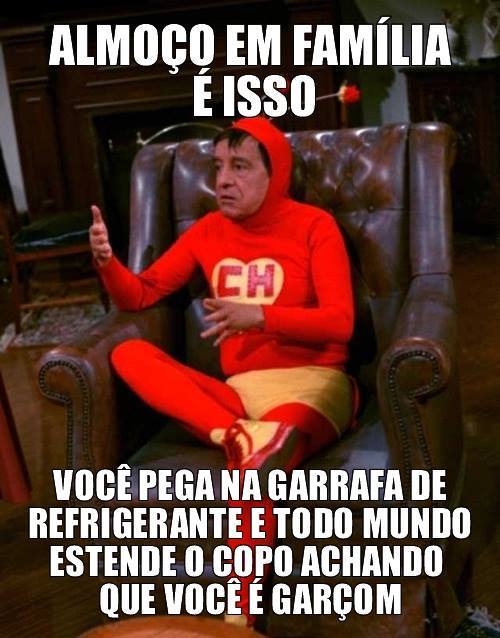 ostten:  isfory0u:  nao só nos almoços em família  bem q vc tem cara d garçom