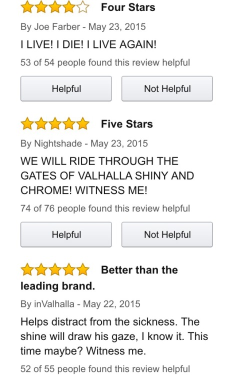 amandataylor88:  These people wanna die historic on the Fury Road http://www.amazon.com/Wilton-710-5521-Silver-Color-Mist/dp/B005KTVG86/ref=cm_cr_pr_product_top?ie=UTF8  basedthursday