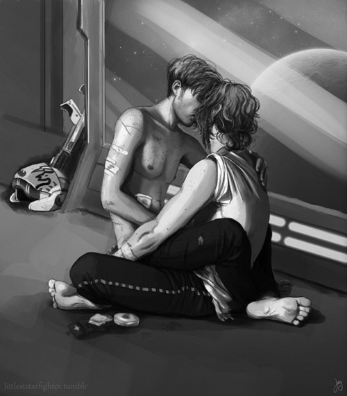 littleststarfighter:Because my Stormtrooper Hux and Smuggler Ben Au now has the most wonderful fic t