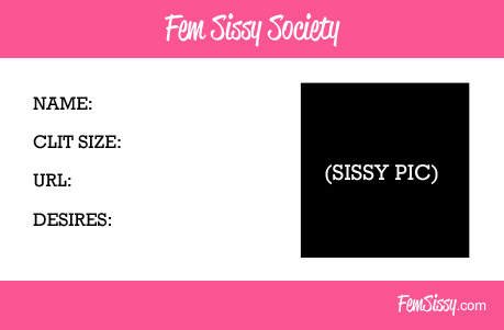 Fem Sissy Society ID Card (NEW)