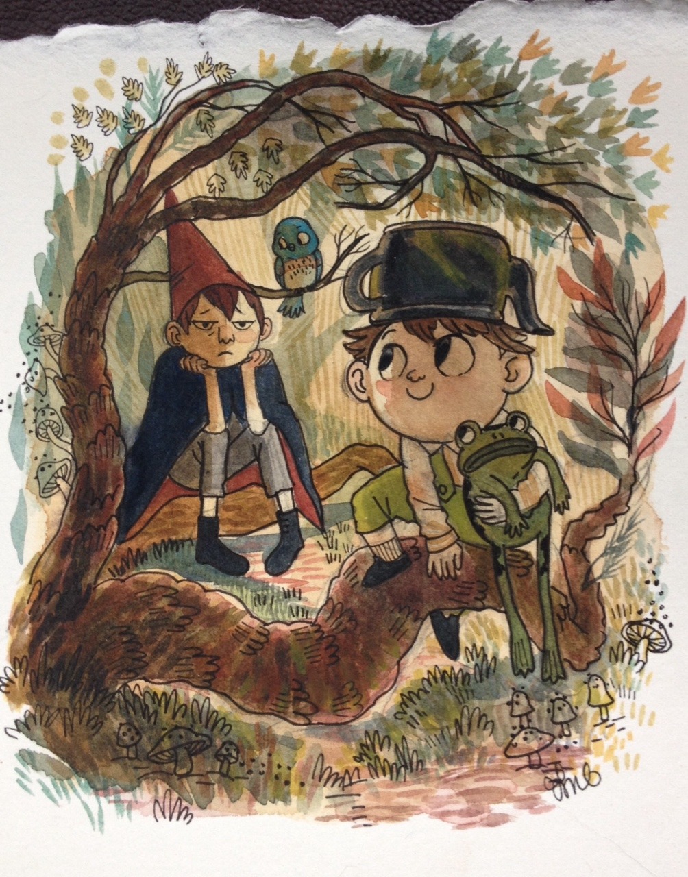 thevintagepostbox: Painting: Over the Garden Wall  This past weekend was my sister’s