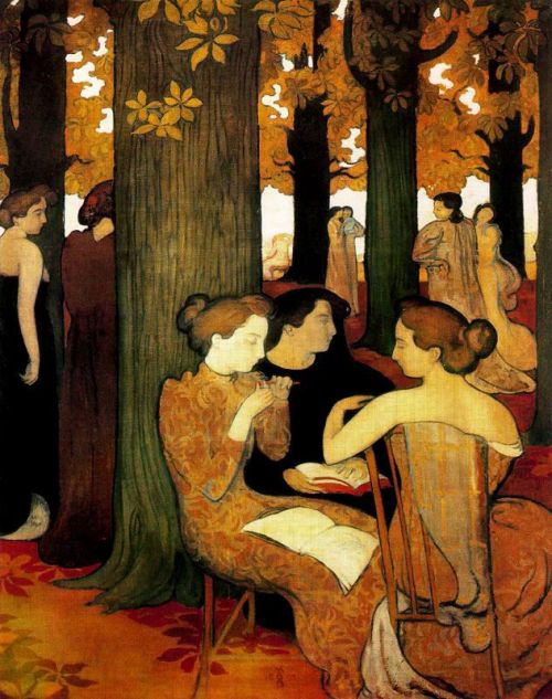 artishardgr:  Maurice Denis - The Muses 1893