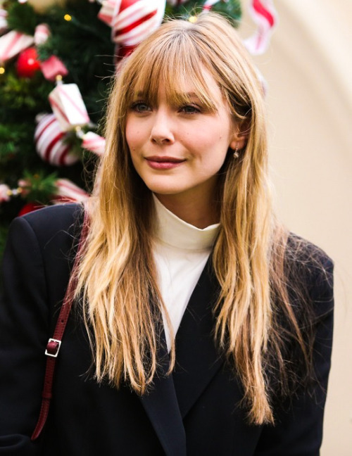 adoringelizabetholsen:Elizabeth Olsen attends the Brooks Brothers Hosts Annual Holiday Celebration I