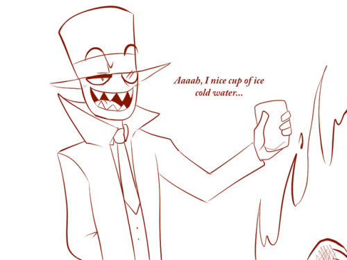 damo-draws:  damo-draws:Don’t be around Black Hat if you’re on fire. evening reblog!