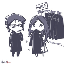 leftersteindraws: doodle   i bet the akutagawa siblings shop for coats together   