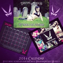 zzybrastripes:  The VampireFreaks 2014 calendar