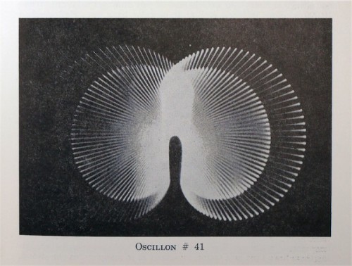 nobrashfestivity:Ben Laposky, Oscillon 41, from his Electronic Abstractions exhibit, 1961from ruinso