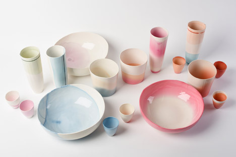 Bath School of Art and Design graduate Emma Buckley has coloured a range of decorative ceramic&