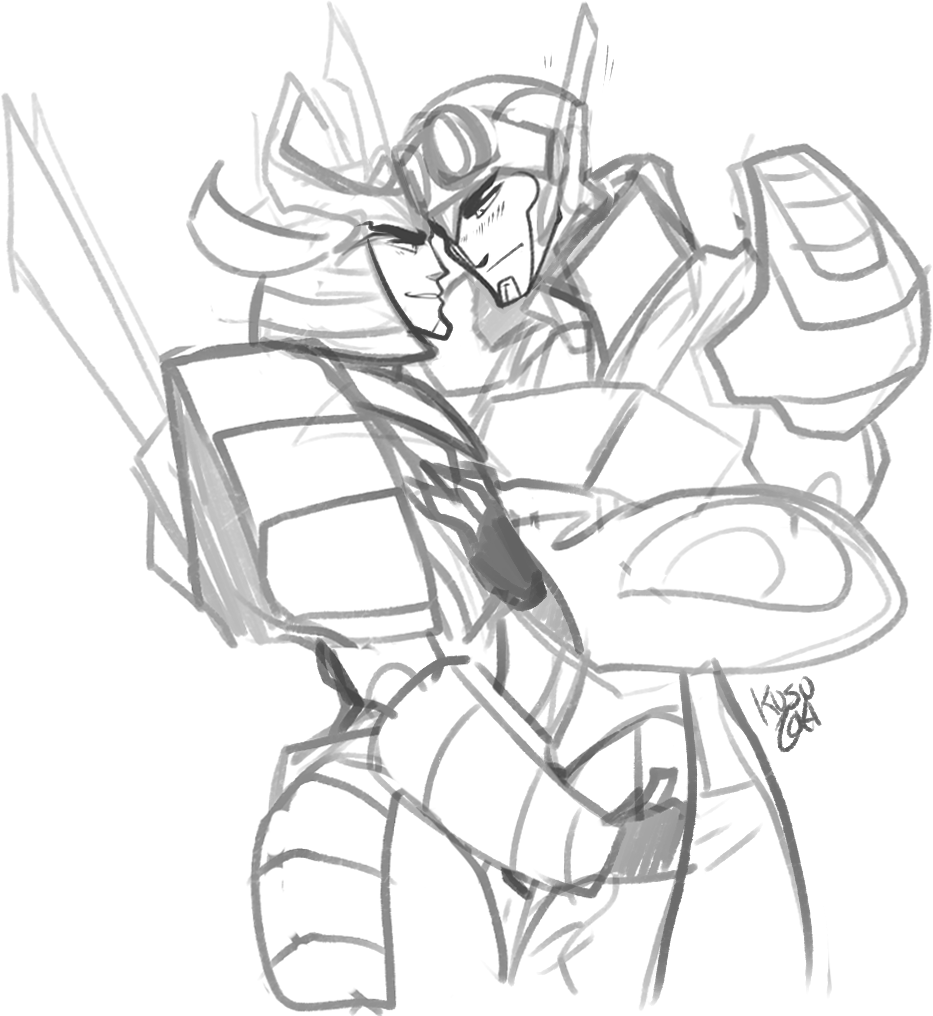 kusuarts:  I imagine Crosshairs is forever awkward with this cuddling and touching