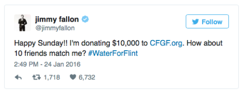 micdotcom:  Celebrities are fighting over helping Flint Flint’s man-made water crisis is now such a disaster that celebrities are fighting over how much money they should donate to help fix it. It’s never a bad thing for celebrities to donate their