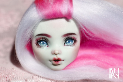 Sale  Monster High OOAK Frankie Stein repaint custom doll HEAD!! 