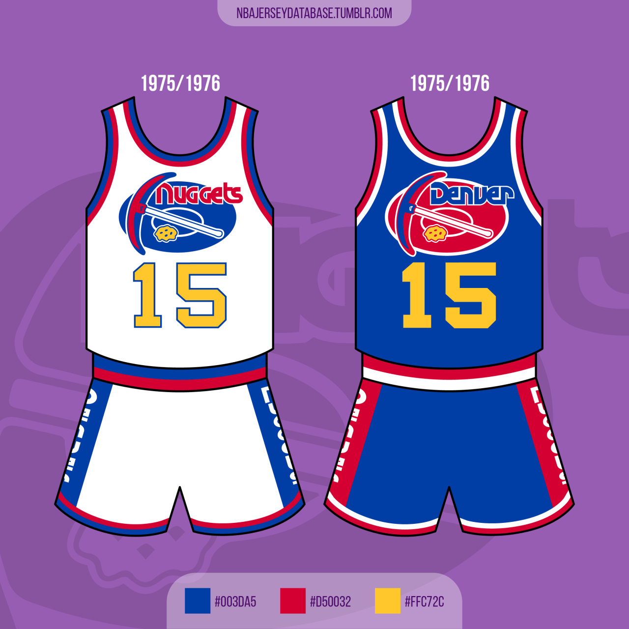 denver nuggets colorful jersey