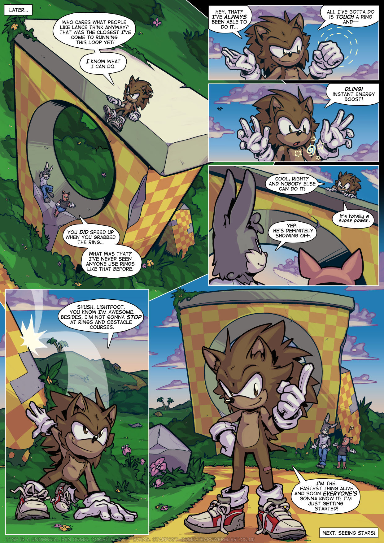 ArtStation - Sonic fan comic- Through The Star Post #2