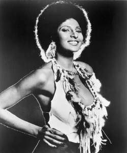 humanoidhistory:Pam Grier in a publicity still for Foxy Brown (1974)