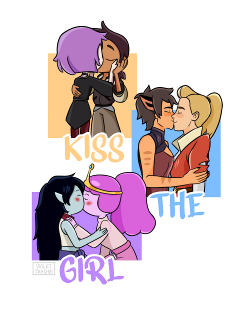 Go on and kiss the girl Prints and more here <3 and you can find my other social media here uwu 