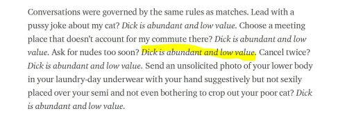 dickensign:   Cis dick is abundant and low value. That is all. 