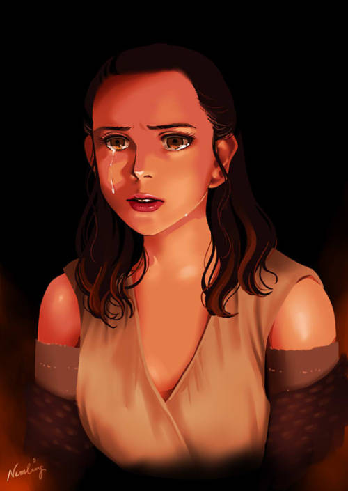 nemling: I’m always wondering why Rey tears after touching Kylo’s hand. Tears of joy? fear? shock? D