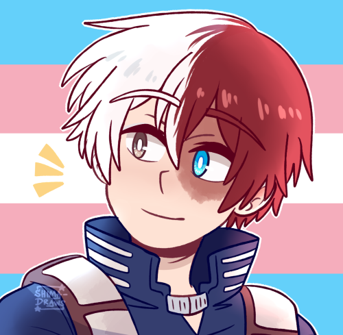 shima-draws:Todoroki pride icons!! ✨ I believe these are all the requests I received for him, but if