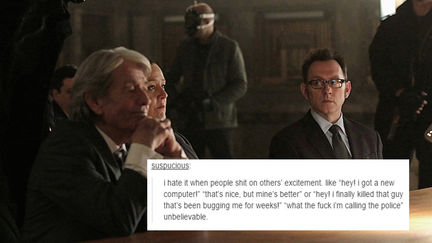 scrantonicitytoo:  Person of Interest + Text Posts