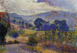 impressionism-art-blog:  Cabasson Landscape