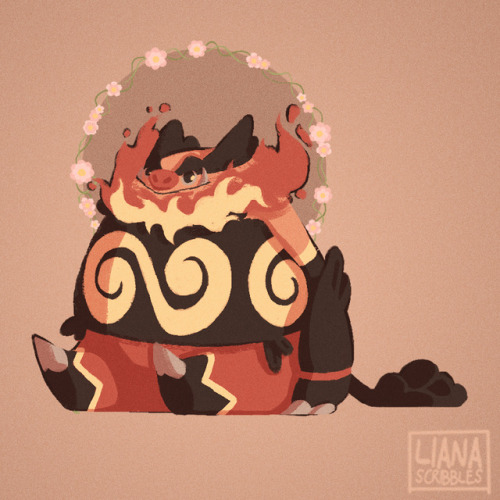 lianascribbles:My first ever pokemon was tepig, so now emboar holds a special place in my heart……. H