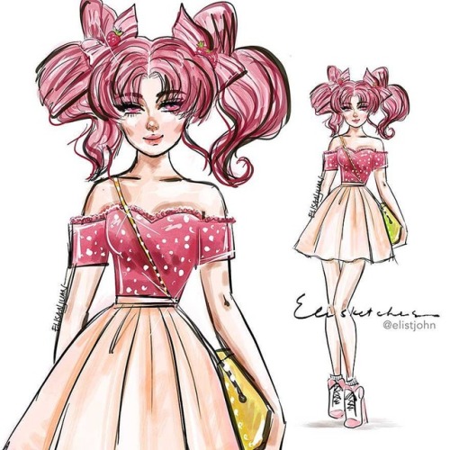 elisketchesofficial:CHILDHOOD — #SailorChibimoon by #Elisketches ✨❤️ #Sailormoon #Chibiusa