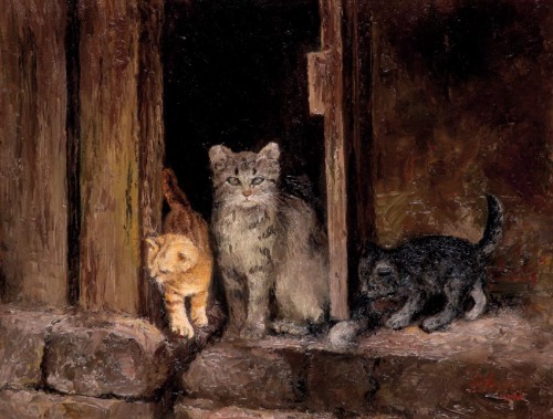 Cats   -    Toyo  , 1990Indonesian, 1935-2000Oil on canvas: 50 x 65 cm