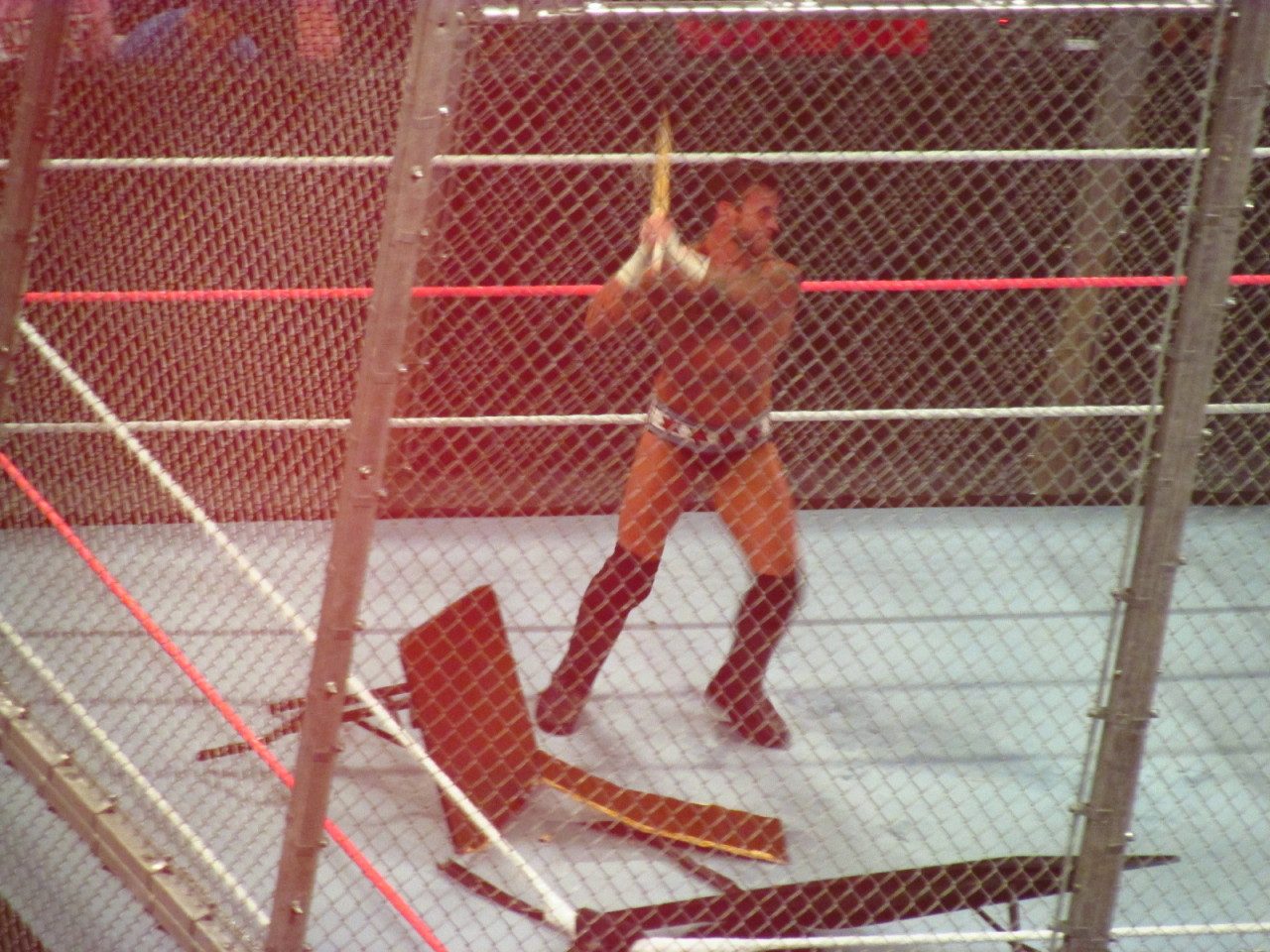 Ryback with those straps down lying on the table!! So hot!