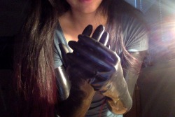 theglover:  After a long night of wearing my latex gloves for hours and hours. 