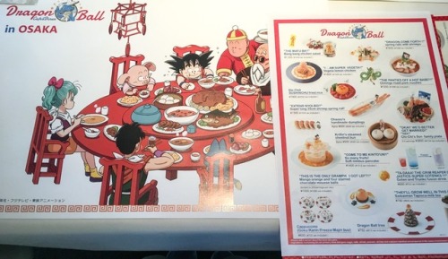 I visited the Dragon Ball cafe in Osaka! This one wasn’t as casual as the one in Tokyo, but it